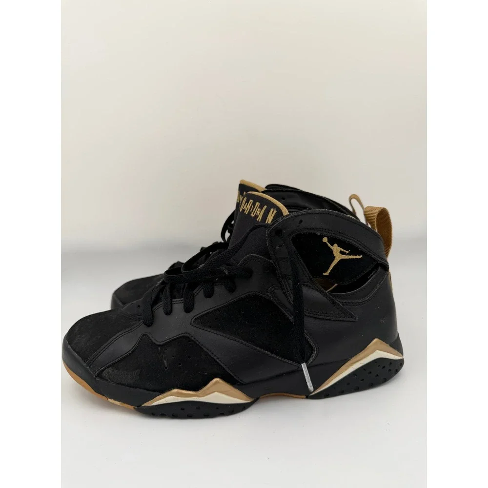 Nike Air Jordan 7 Retro GMP Golden Moments Black Gold 304775-030 Mens 10.5